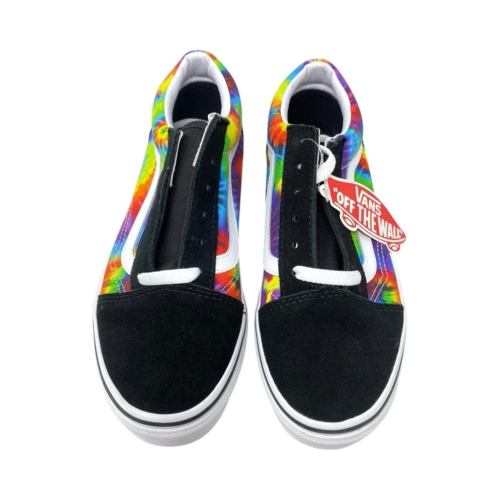 VANS Old Skool Spiral Tie-Dye Shoes Youth Boys Skateboard Sneakers Size 5 NWB